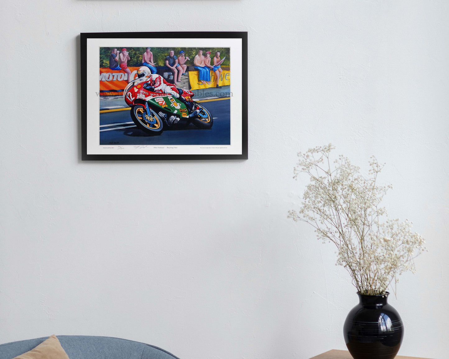 Mike Hailwood "Returning hero" by Jeff Rush
