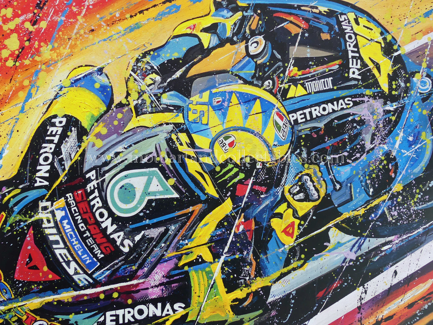 Valentino Rossi – Letztes Rennen in Valencia 2021 – Druck in limitierter Auflage