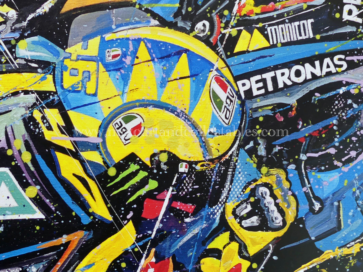 Valentino Rossi – Letztes Rennen in Valencia 2021 – Druck in limitierter Auflage