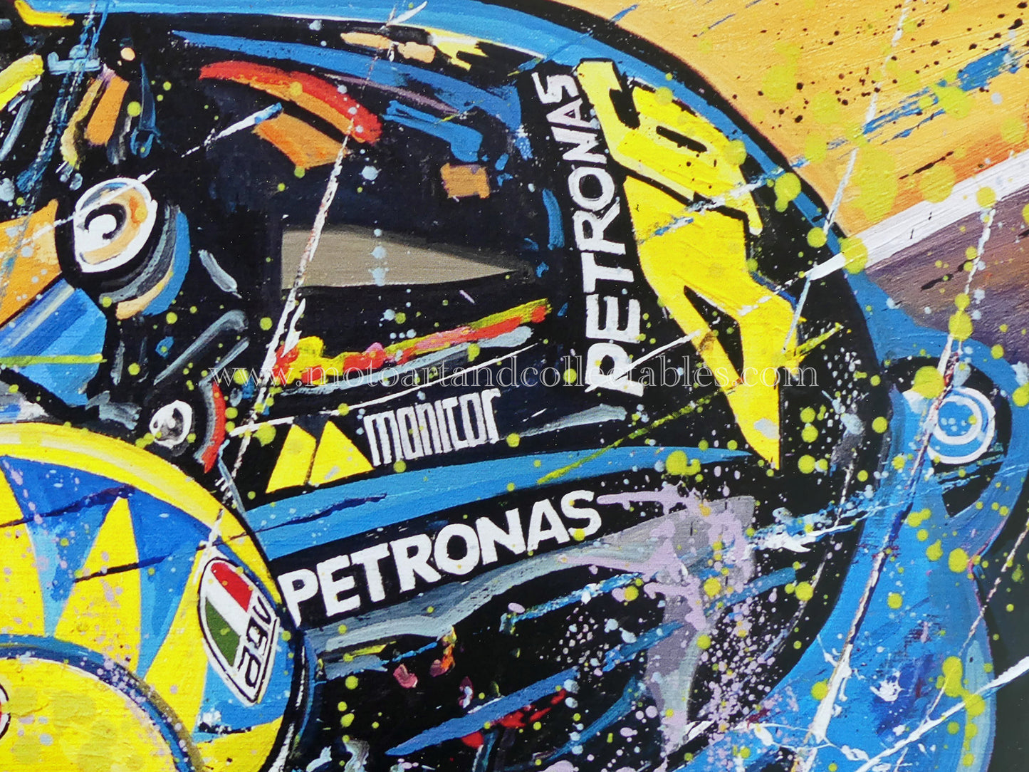 Valentino Rossi – Letztes Rennen in Valencia 2021 – Druck in limitierter Auflage