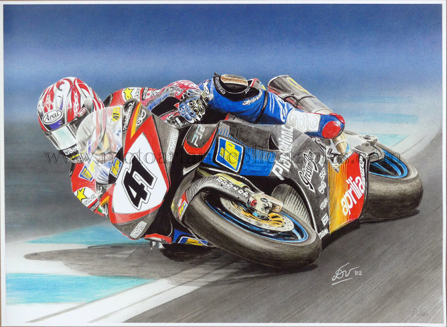 Noriyuki Haga #41 2002 Aprillia World Superbikes – von Diederick De Vries