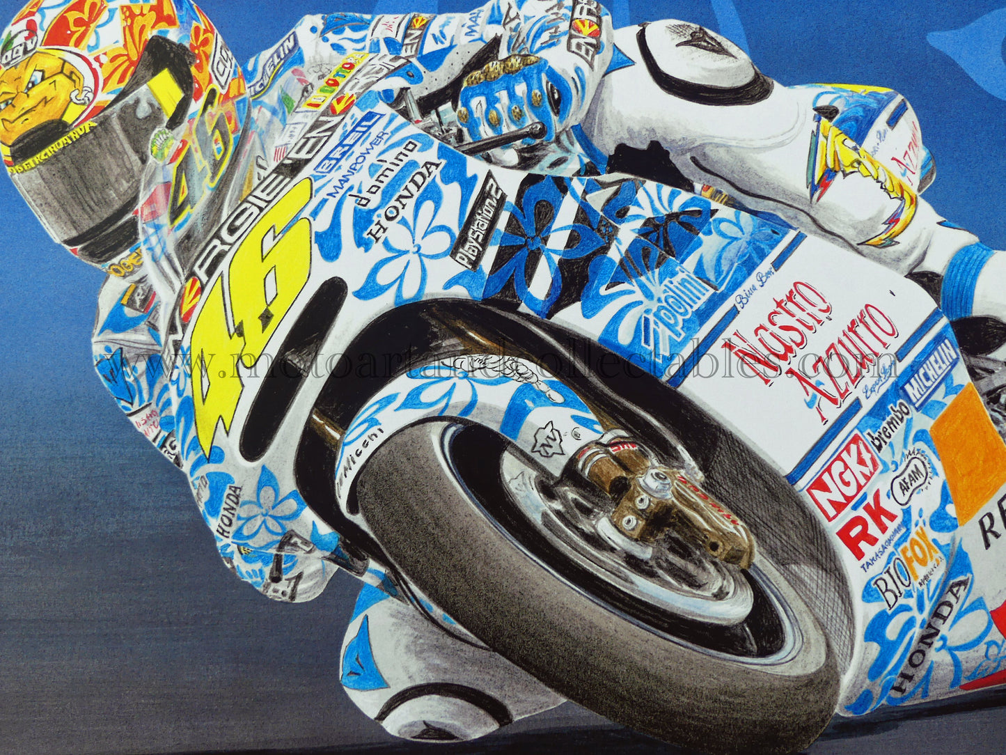 Valentino Rossi #46 Honda NSR500 Mugello 2001 – von Diederick De Vries