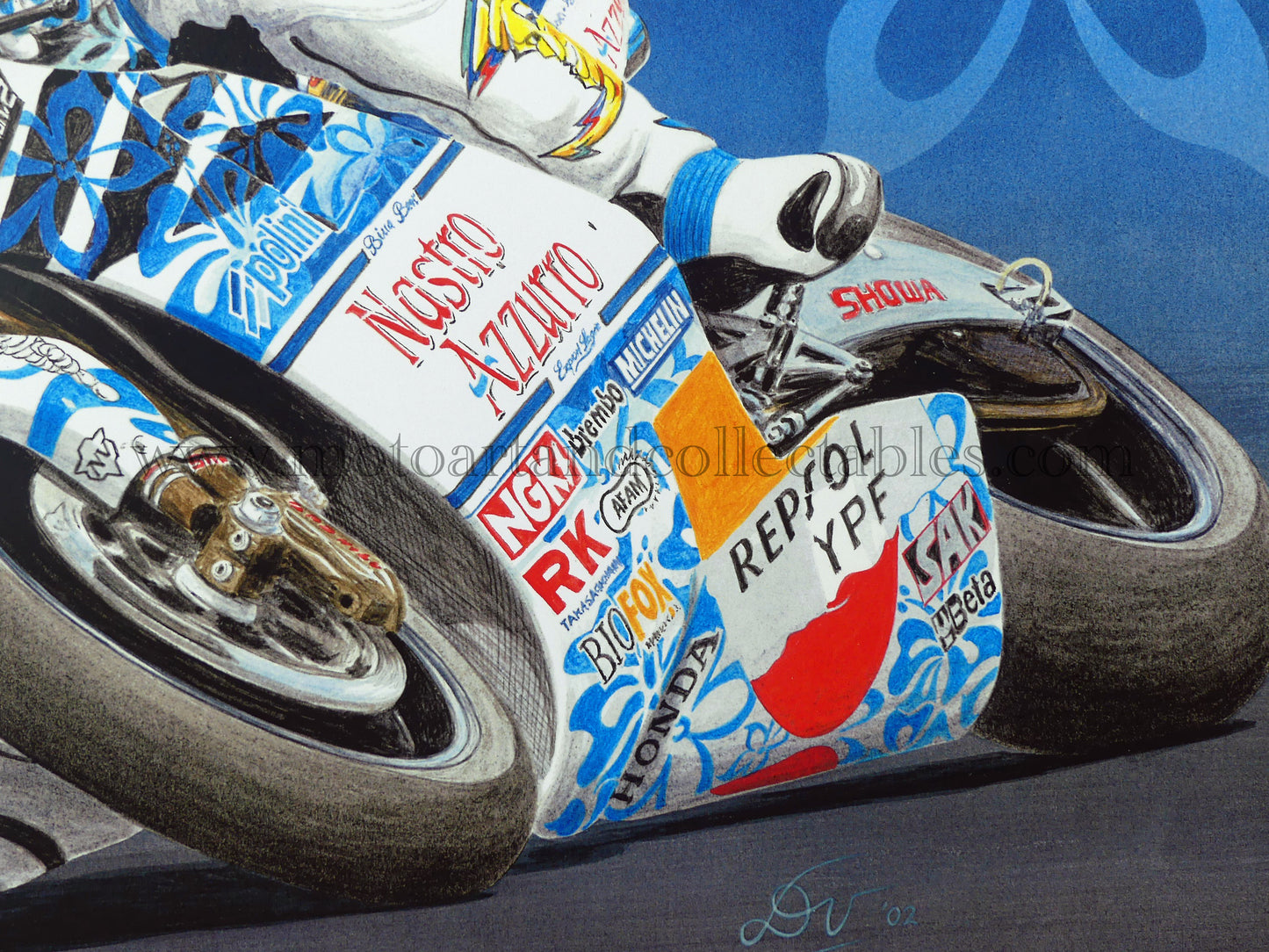 Valentino Rossi #46 Honda NSR500 Mugello 2001 – von Diederick De Vries