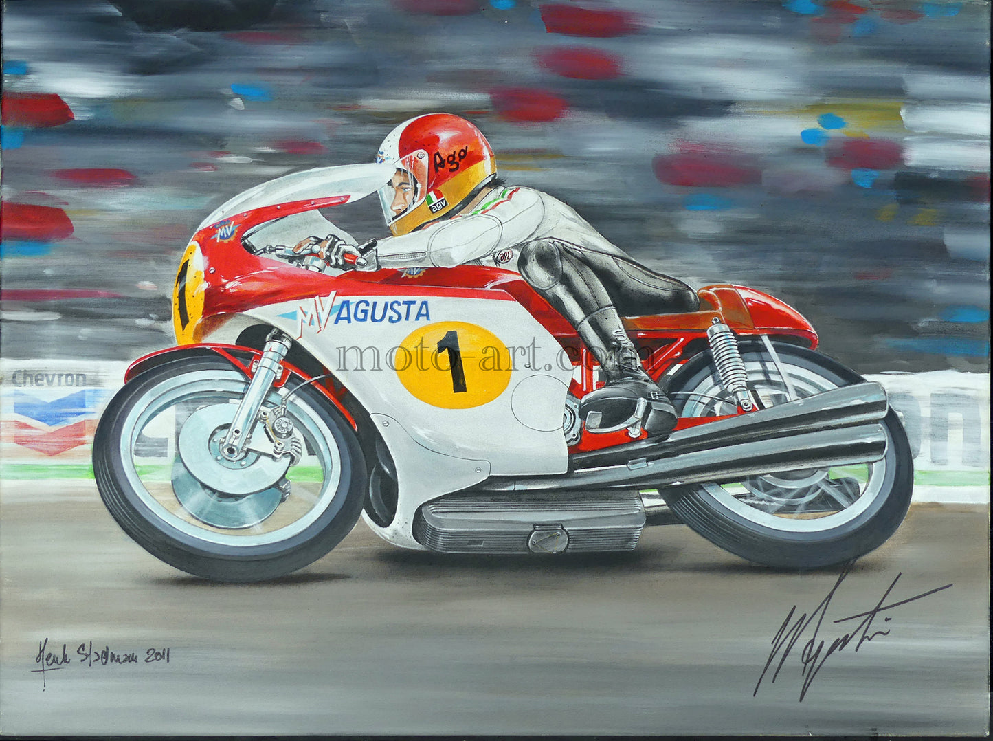 Giacomo Agostini by Henk Stadman