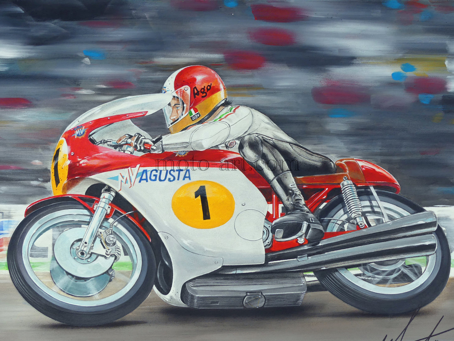 Giacomo Agostini by Henk Stadman