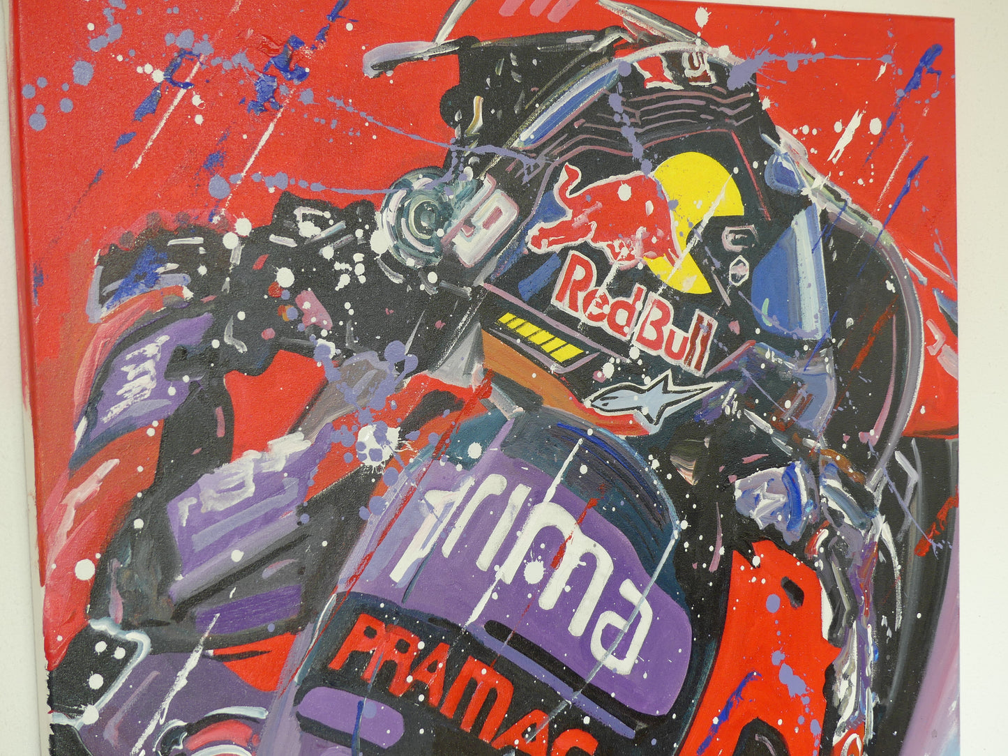 Jorge Martin Prima Pramac Ducati 2024 by Eric Jan Kremer - Origineel kunstwerk