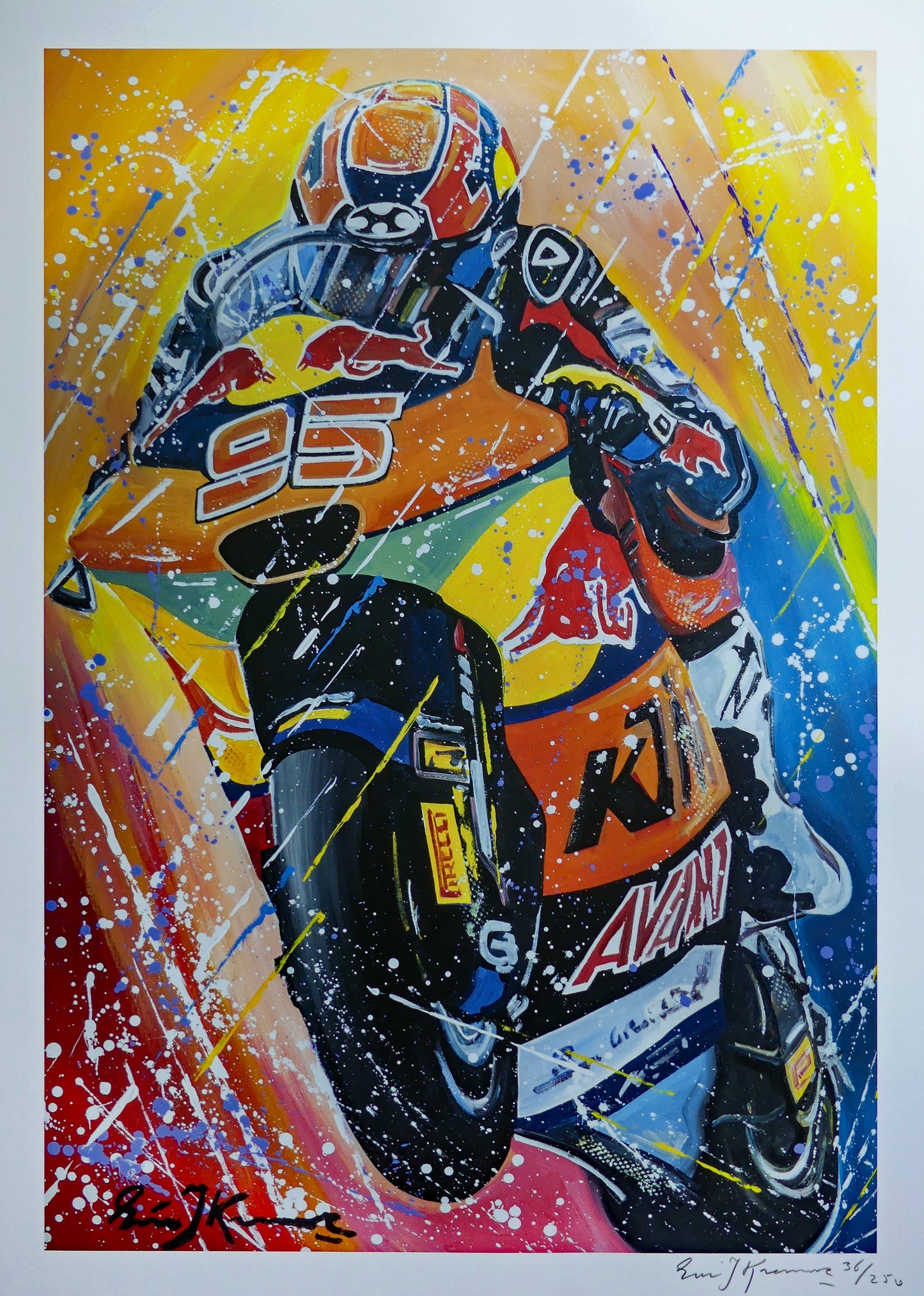Collin Veijer Moto2 - KTM Ajo 2025 - Limited Edition Poster