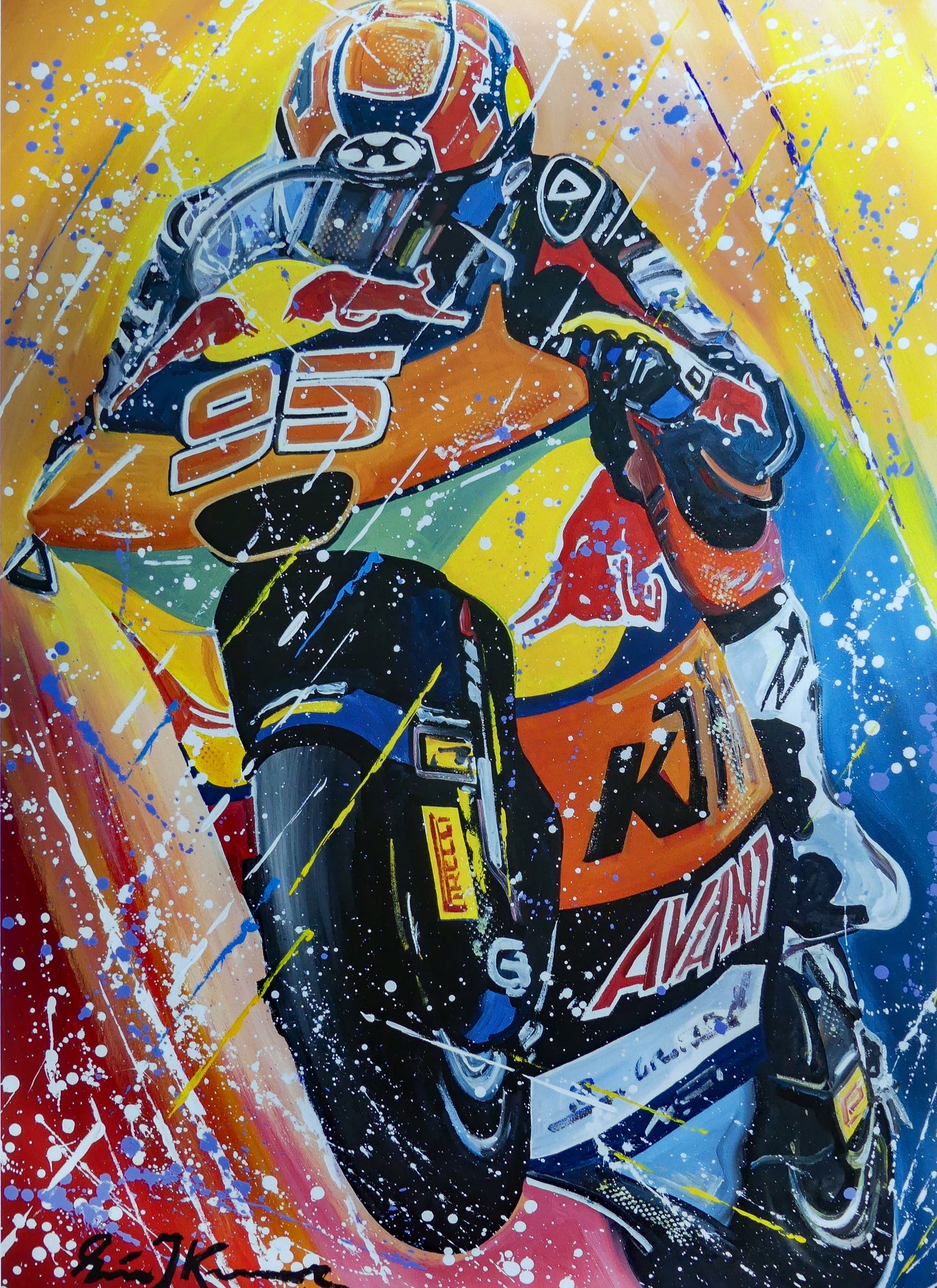 Collin Veijer Moto2 - KTM Ajo 2025 - Limited Edition Poster
