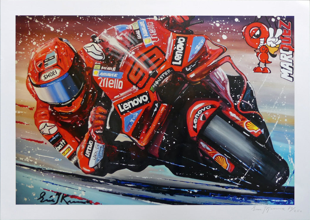 Marc Marquez 2025 - Limited Edition Print - Eric Jan Kremer