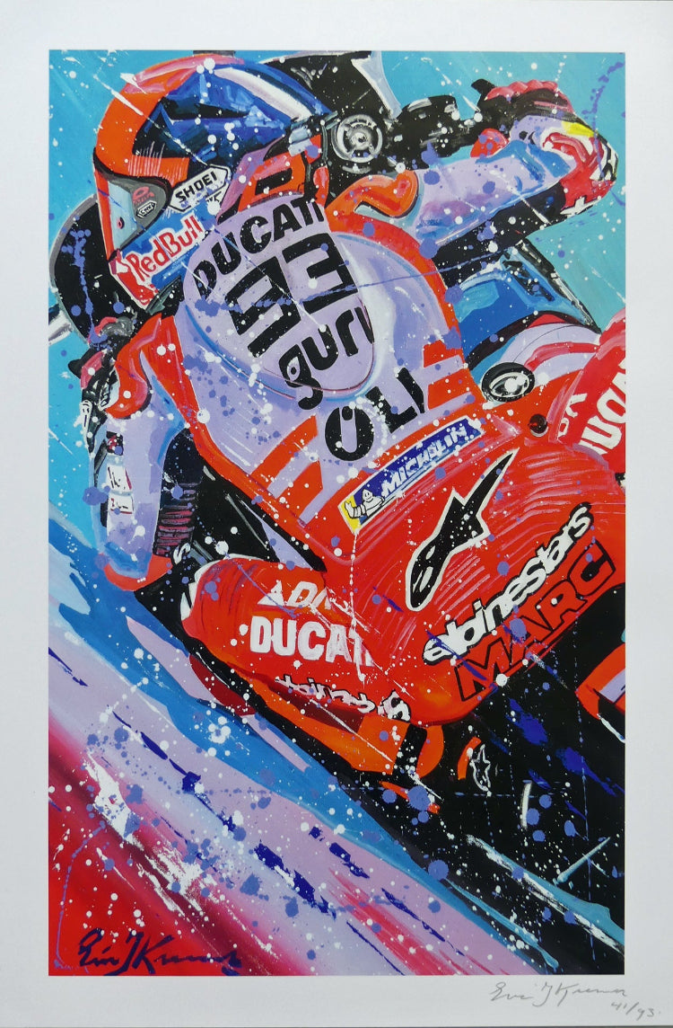 Marc Marquez - Gresini Ducati 2024 - Artwork poster Limited edition