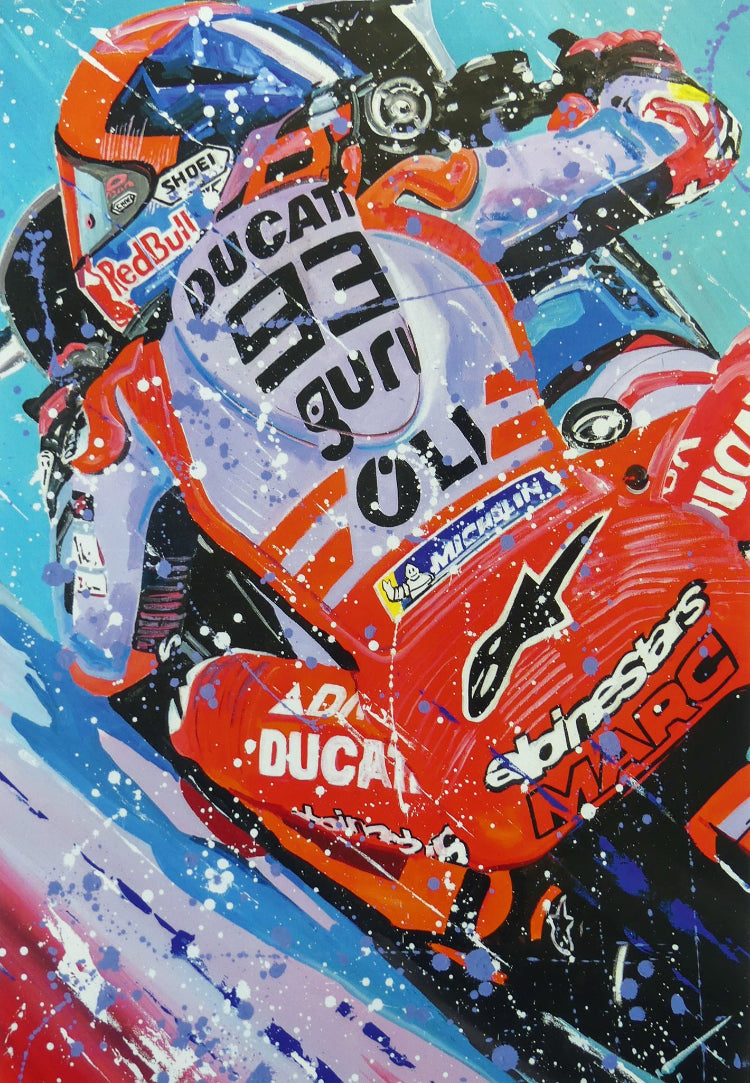 Marc Marquez - Gresini Ducati 2024 - Artwork poster Limited edition