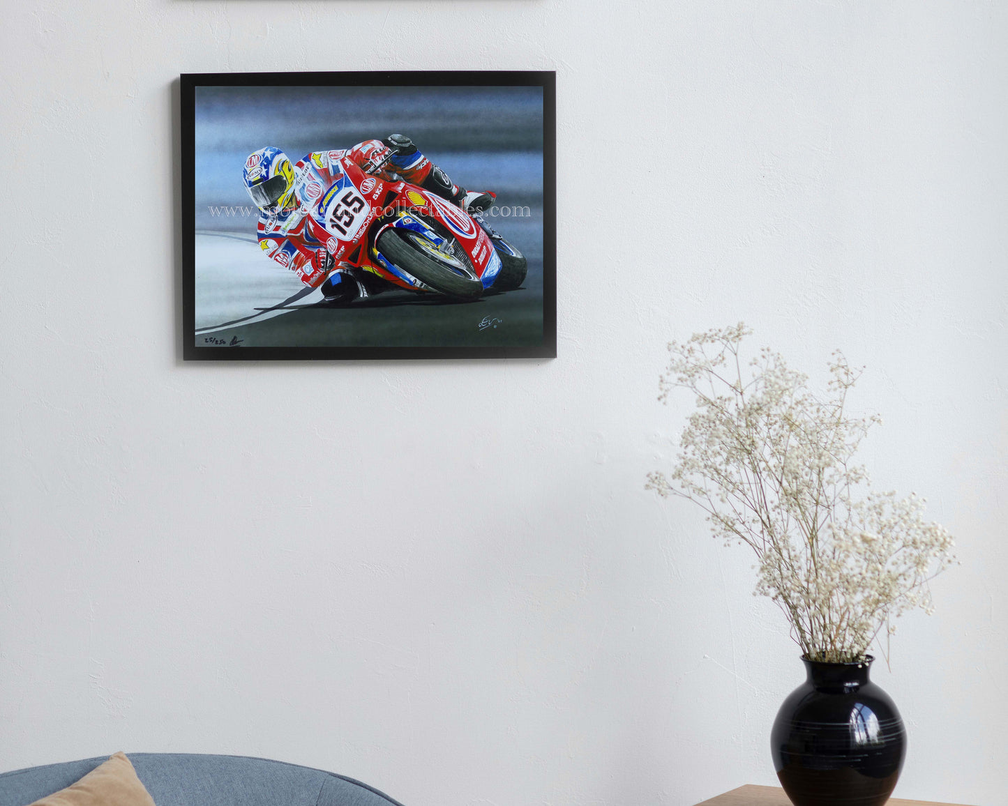 Ben Bostrom #155 Ducati 996R 2001 – Kunstwerk von Diederick De Vries