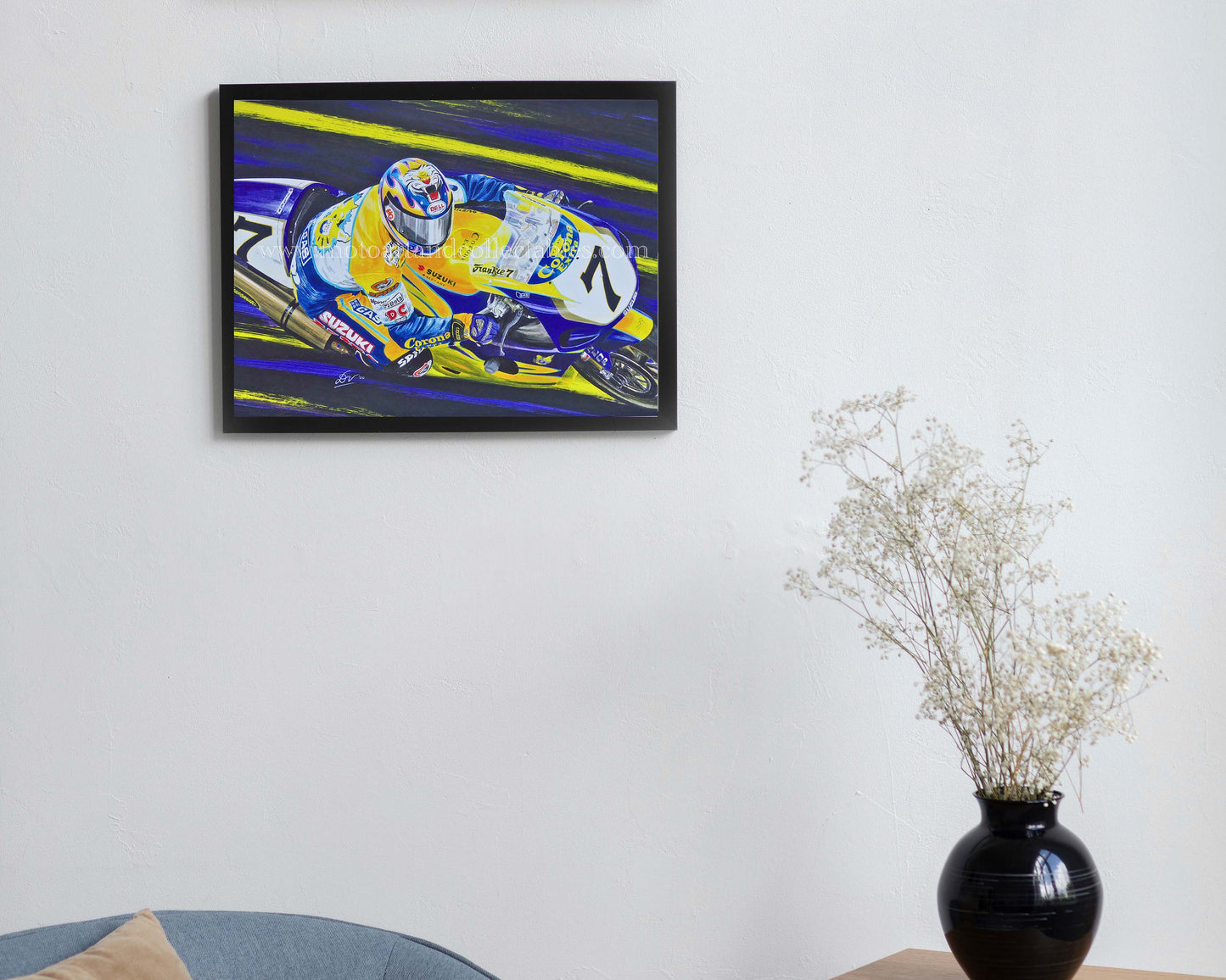 Pierfrancesco Chili #7 Suzuki GSX750R - Artwork by Diederick De Vries