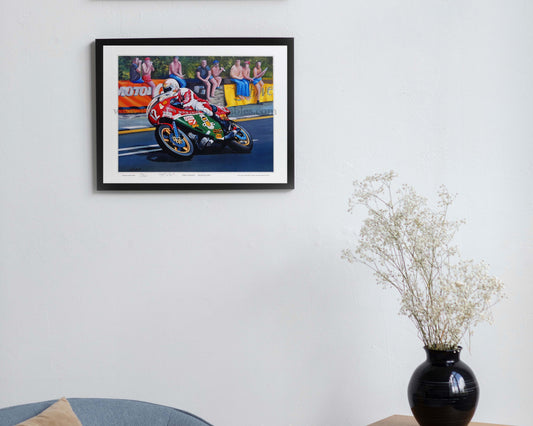 Mike Hailwood "Returning hero" by Jeff Rush