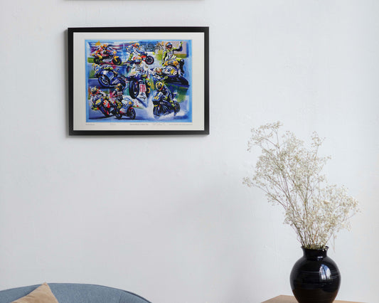 Valentino Rossi - 9 time World Champion - by Jeff Rush