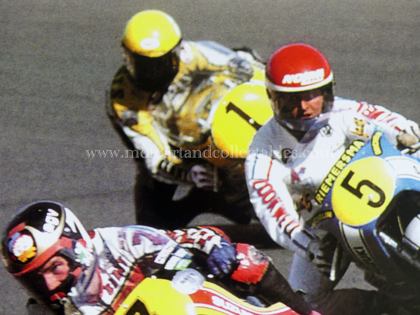 Barry Sheene, Wil Hartog & Kenny Roberts - French GP 1978