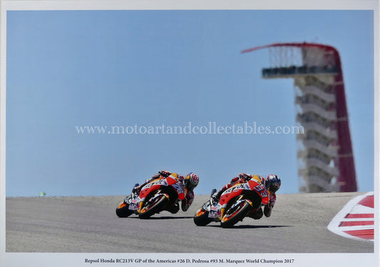 Marc Márquez & Dani Pedrosa - Respol Honda RC213V - GP Americas 2017