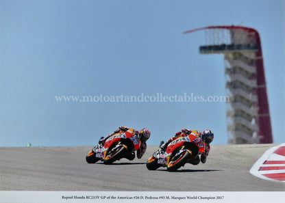 Marc Márquez & Dani Pedrosa - Respol Honda RC213V - GP Americas 2017