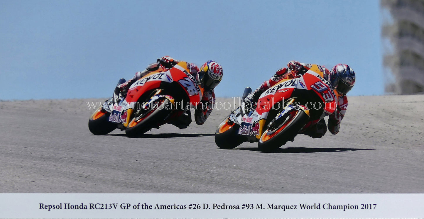 Marc Márquez & Dani Pedrosa - Respol Honda RC213V - GP Americas 2017