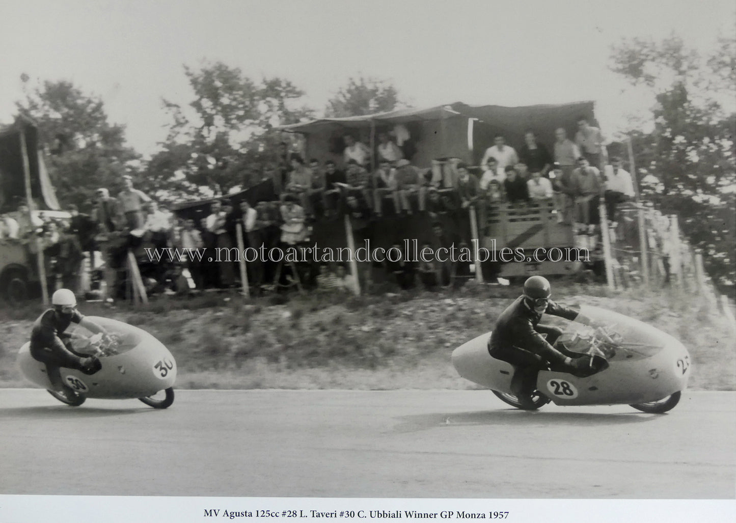 Luigi Taveri & Carlo Ubbiali - MV Agusta 125cc - 1957, Monza