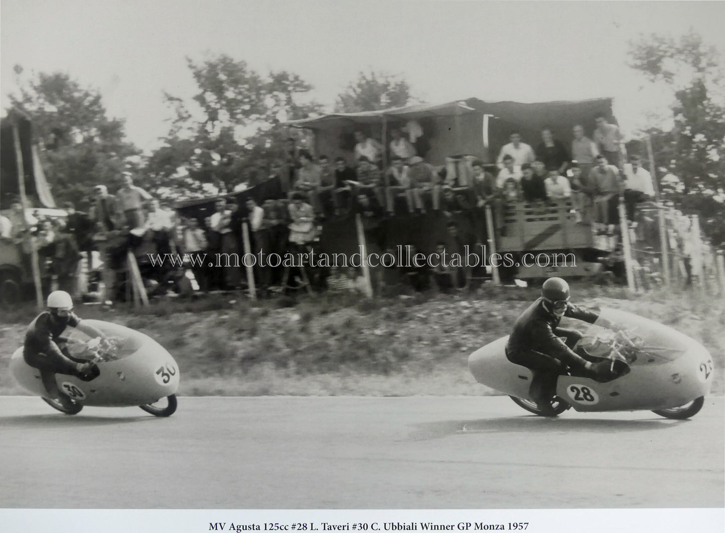 Luigi Taveri & Carlo Ubbiali - MV Agusta 125cc - 1957, Monza