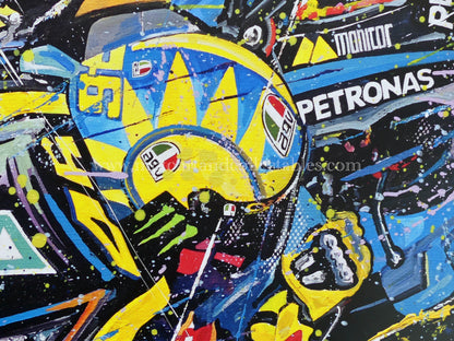 Valentino Rossi - Last race at Valencia 2021 - Limitid edition print