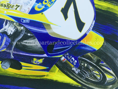 Pierfrancesco Chili #7 Suzuki GSX750R - Artwork by Diederick De Vries