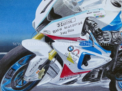 Barry Veneman #7 Team Alpha Technik-van Zon-BMW - Artwork by D. De Vries