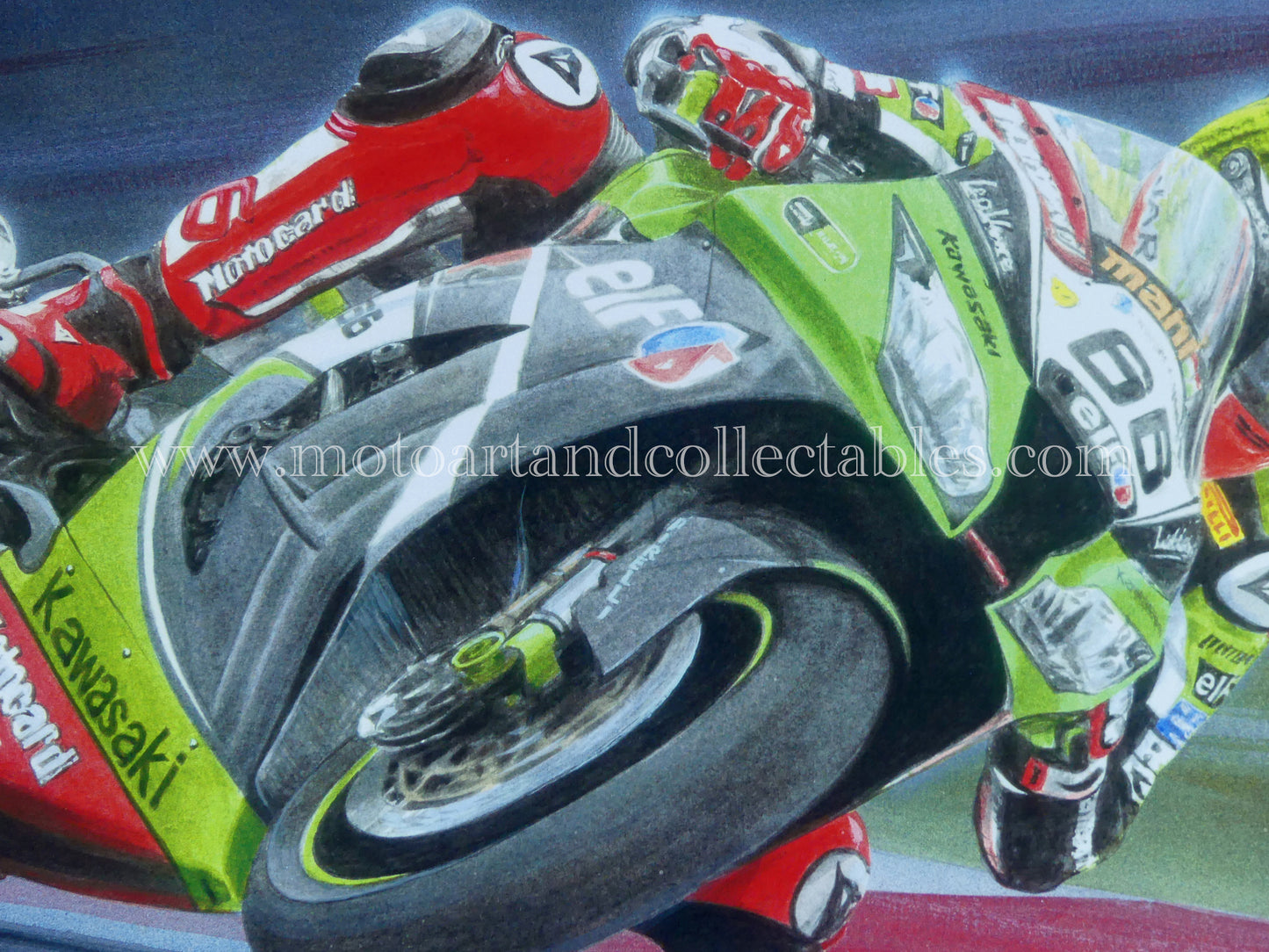 Tom Sykes #66 Kawasaki ZX-10R 2013 - Artwork by D. De Vries