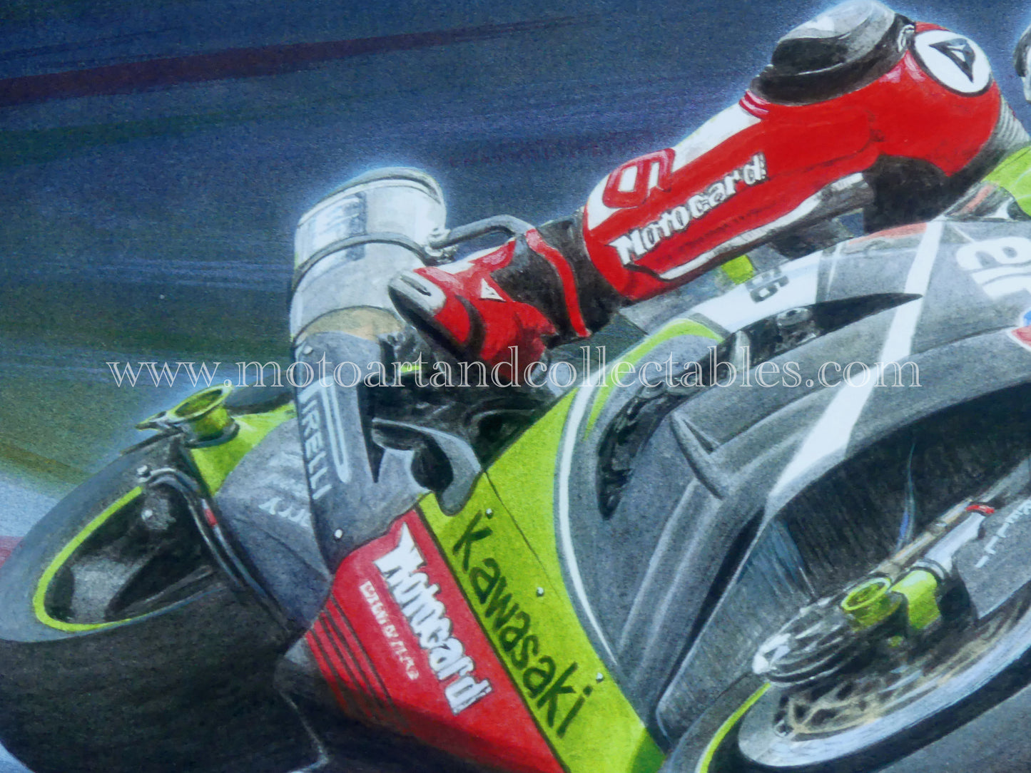 Tom Sykes #66 Kawasaki ZX-10R 2013 - Artwork by D. De Vries