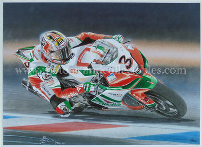 Max Biaggi #3 Aprillia Alitalia RSV4 - Artwork by D. De Vries