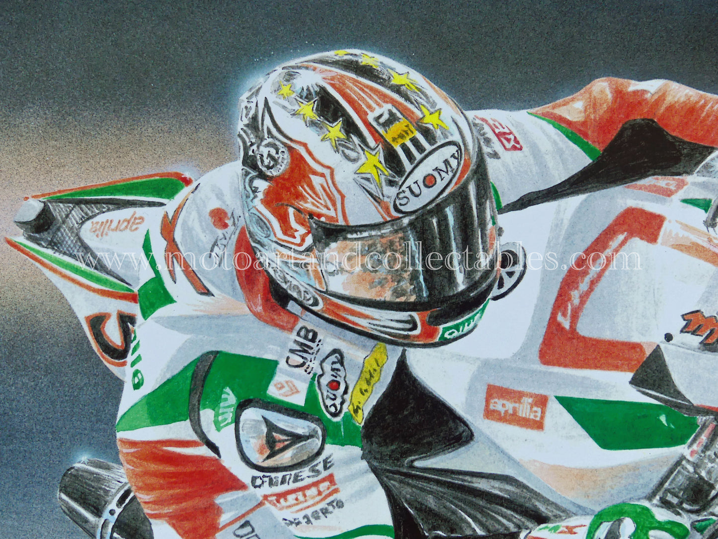 Max Biaggi #3 Aprillia Alitalia RSV4 - Artwork by D. De Vries