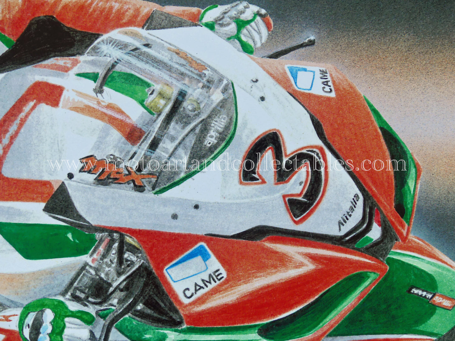 Max Biaggi #3 Aprillia Alitalia RSV4 - Artwork by D. De Vries