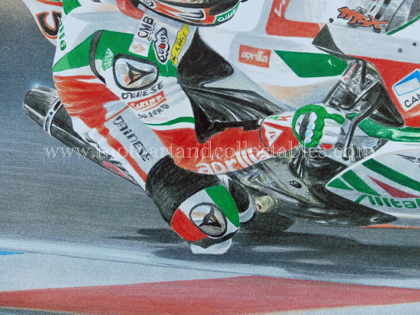 Max Biaggi #3 Aprillia Alitalia RSV4 - Artwork by D. De Vries