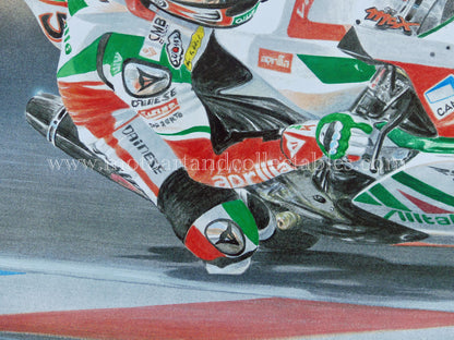 Max Biaggi #3 Aprillia Alitalia RSV4 - Artwork by D. De Vries