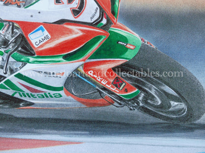 Max Biaggi #3 Aprillia Alitalia RSV4 - Artwork by D. De Vries