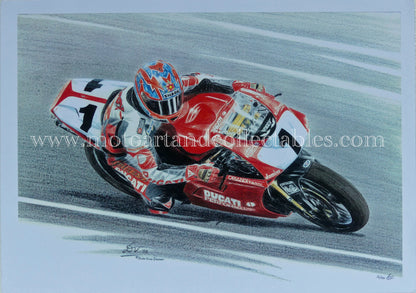 Carl Fogarty #1 Ducati 996 - Artwork by Diederick De Vries