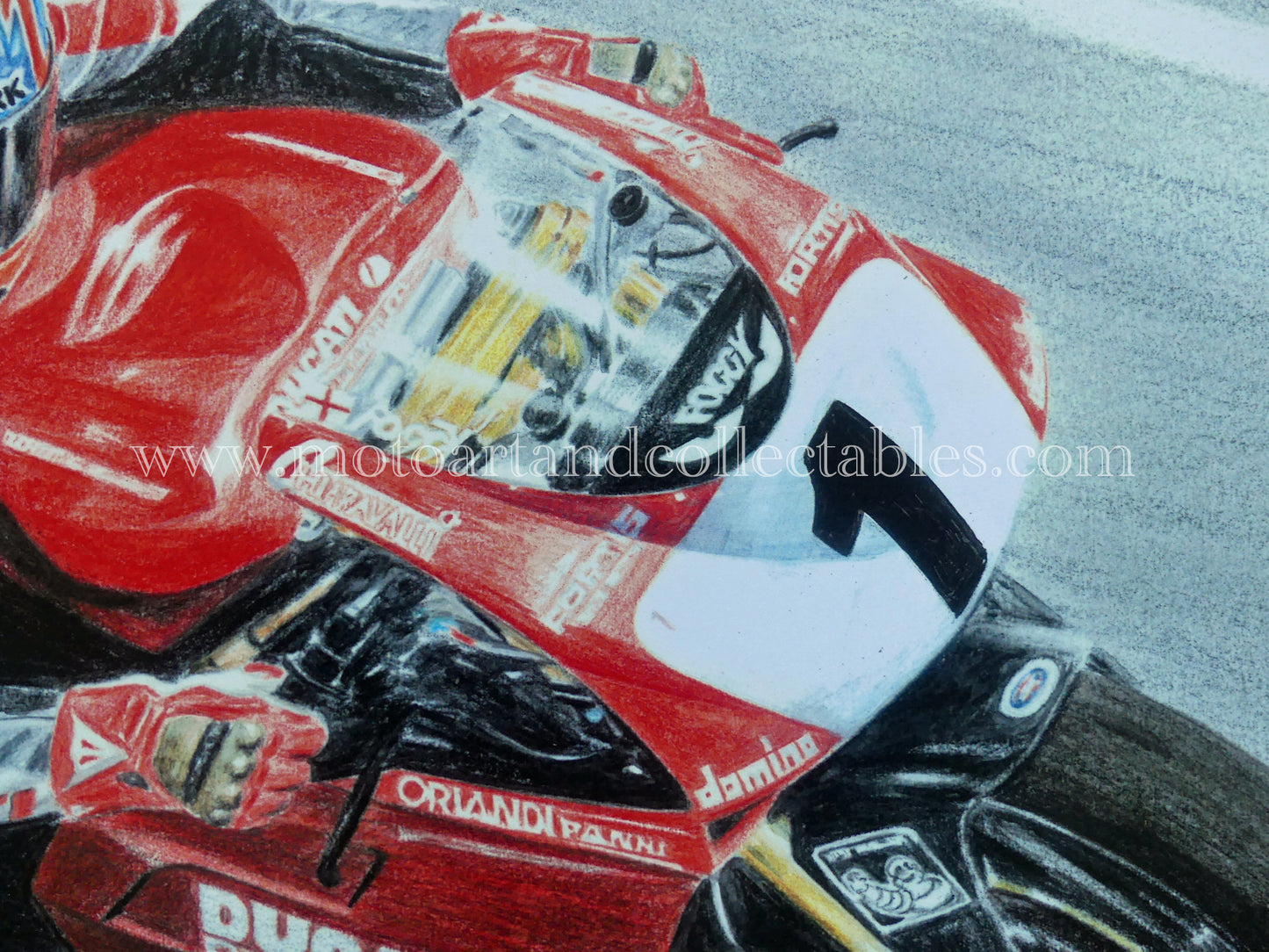 Carl Fogarty #1 Ducati 996 - Artwork by Diederick De Vries