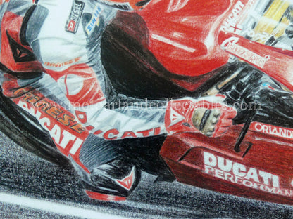 Carl Fogarty #1 Ducati 996 - Artwork by Diederick De Vries