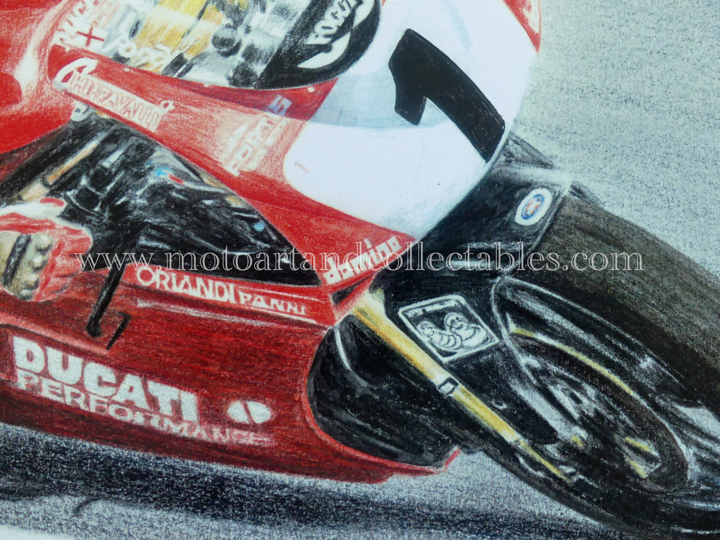 Carl Fogarty #1 Ducati 996 - Artwork by Diederick De Vries