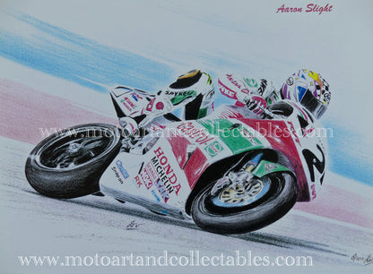 Aaron Slight #2 Honda RC45 1997 - Artwork by D. De Vries