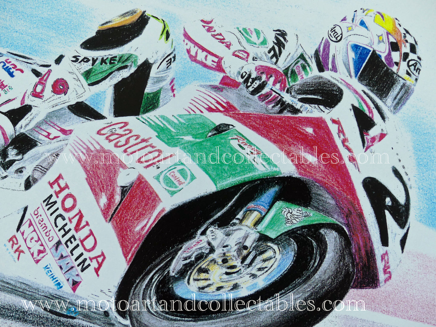 Aaron Slight #2 Honda RC45 1997 - Artwork by D. De Vries