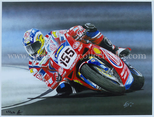 Ben Bostrom #155 Ducati 996R 2001 - Artwork by Diederick De Vries