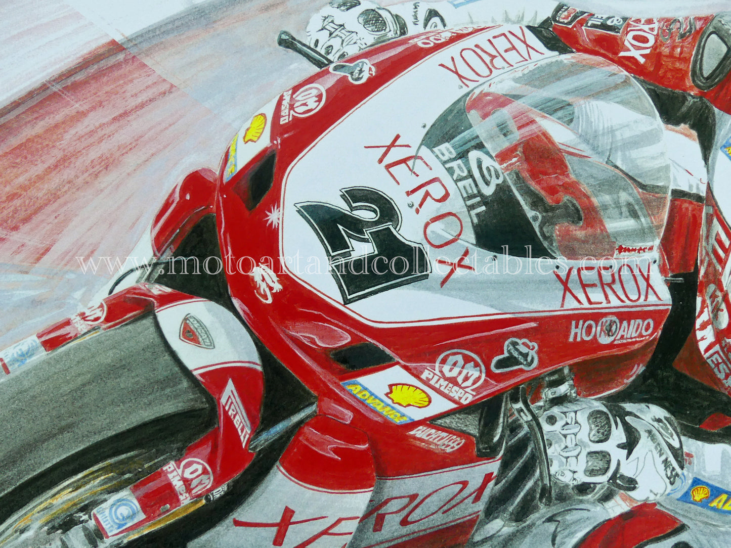 Troy Bayliss #21 Ducati Xerox 749 2007 - Artwork by Diederick De Vries