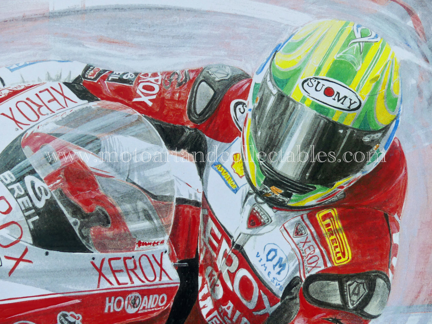 Troy Bayliss #21 Ducati Xerox 749 2007 - Artwork by Diederick De Vries