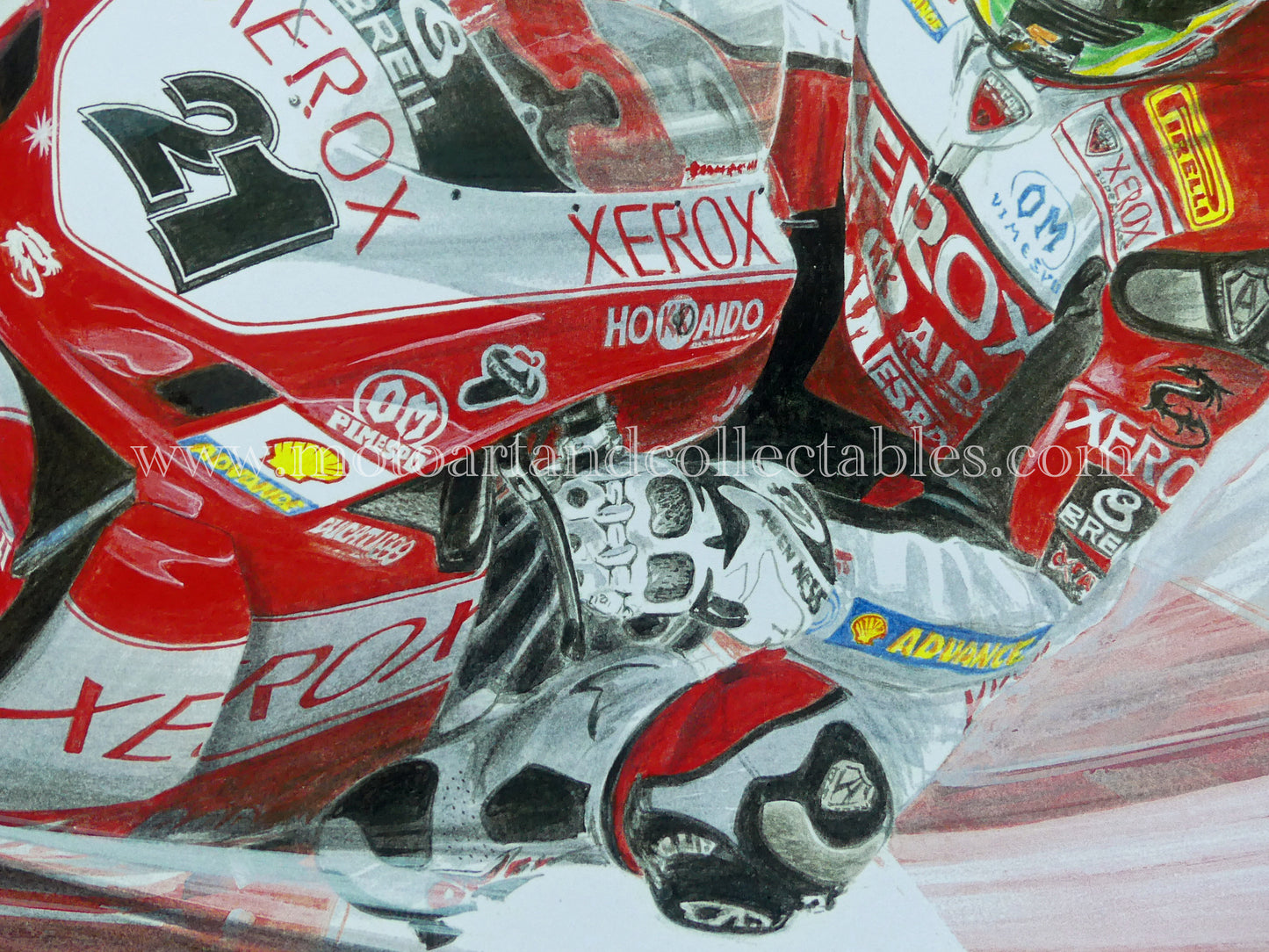 Troy Bayliss #21 Ducati Xerox 749 2007 - Artwork by Diederick De Vries