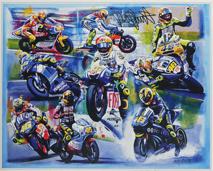 Valentino Rossi - 9 time World Champion - by Jeff Rush