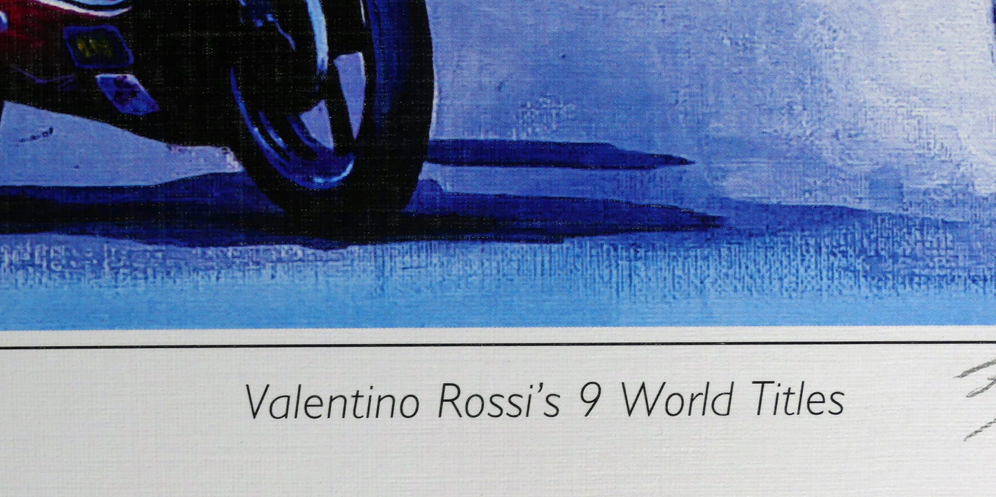 Valentino Rossi - 9 time World Champion - by Jeff Rush