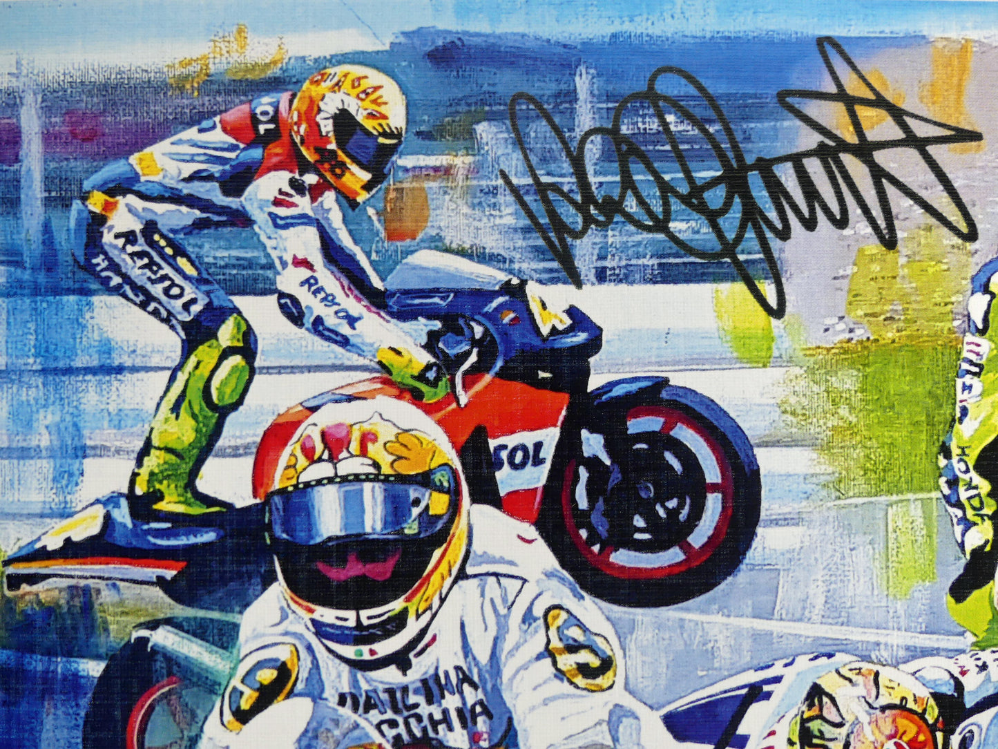 Valentino Rossi - 9 time World Champion - by Jeff Rush