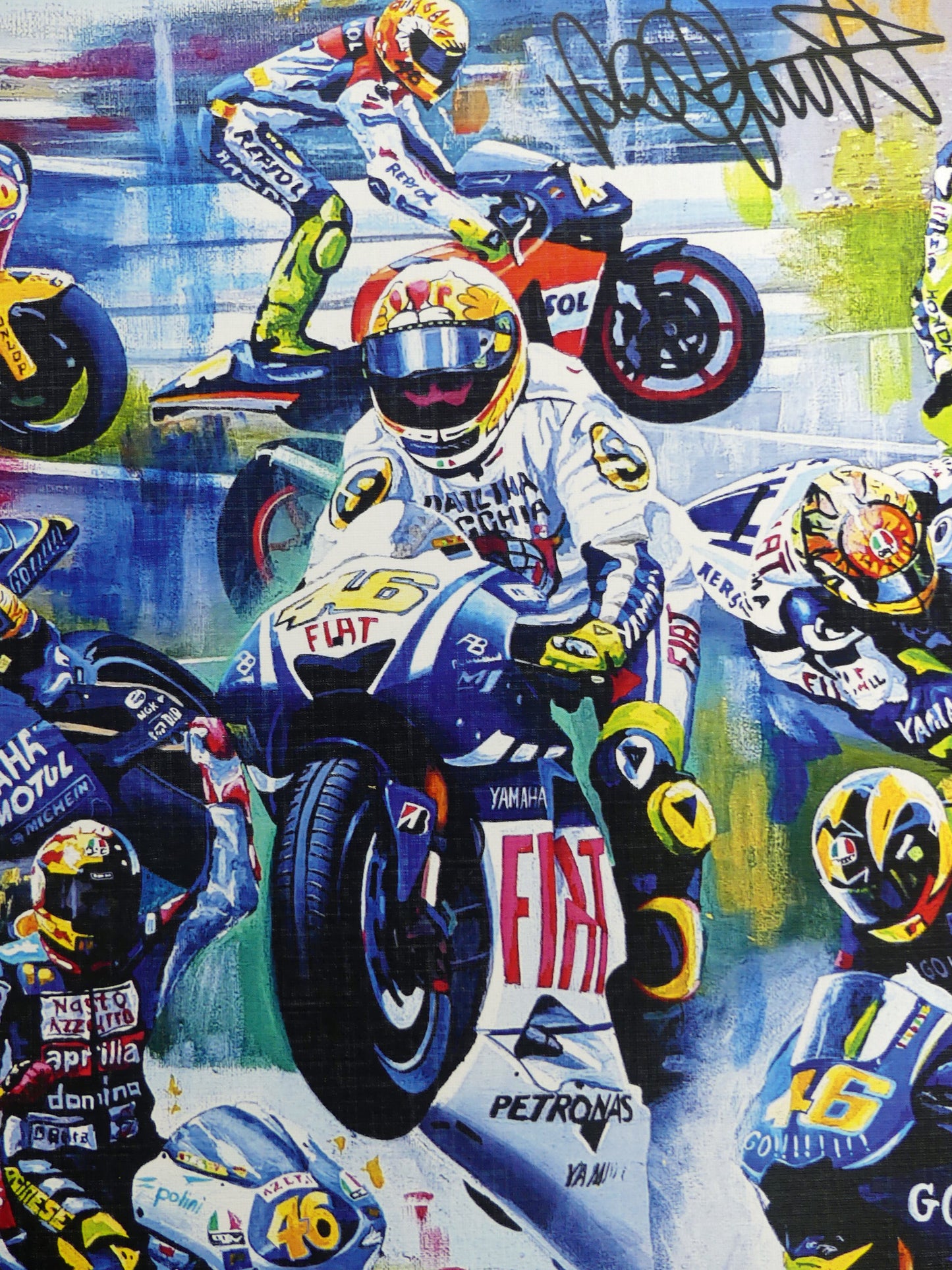 Valentino Rossi - 9 time World Champion - by Jeff Rush